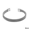 Stainless Steel Openable Cuff Bracelet Net 8-10mm
