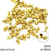 Brass Crimp Tube Beads 2mm with Hole 1.8mm