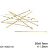 Stainless Steel Ball Head Pin 50x0.7mm
