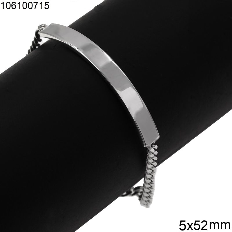 Silver 925 Bracelet Tag 5x52mm
