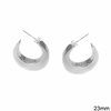 Silver 925 Hoop Earrings 23mm