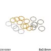 Brass Jump Ring Soft Wire 8x0.8mm