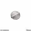 Silver 925 Bead Spiral 15mm