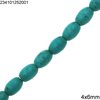 Oval Turquoise Beads 4x6mm