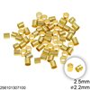 Brass Crimp Tube Beads 2.5mm with Hole 2.2mm