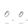 Δαχτυλίδι Ασημένιο 925 Τετράγωνο "Me" & "You" με Ζιργκόν 4-5mm