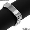 Stainless Steel Bracelet with Tag 16x55mm