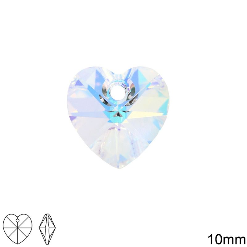 Heart Pendant MXM 10mm, Preciosa