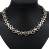 Stainless Steel Byzantine Chain 8mm with Ring 15mm