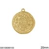 Stainless Steel Pendant Disk of Phaistos Two Sided 20mm