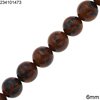 Obsidian Round Beads 6mm, Brown