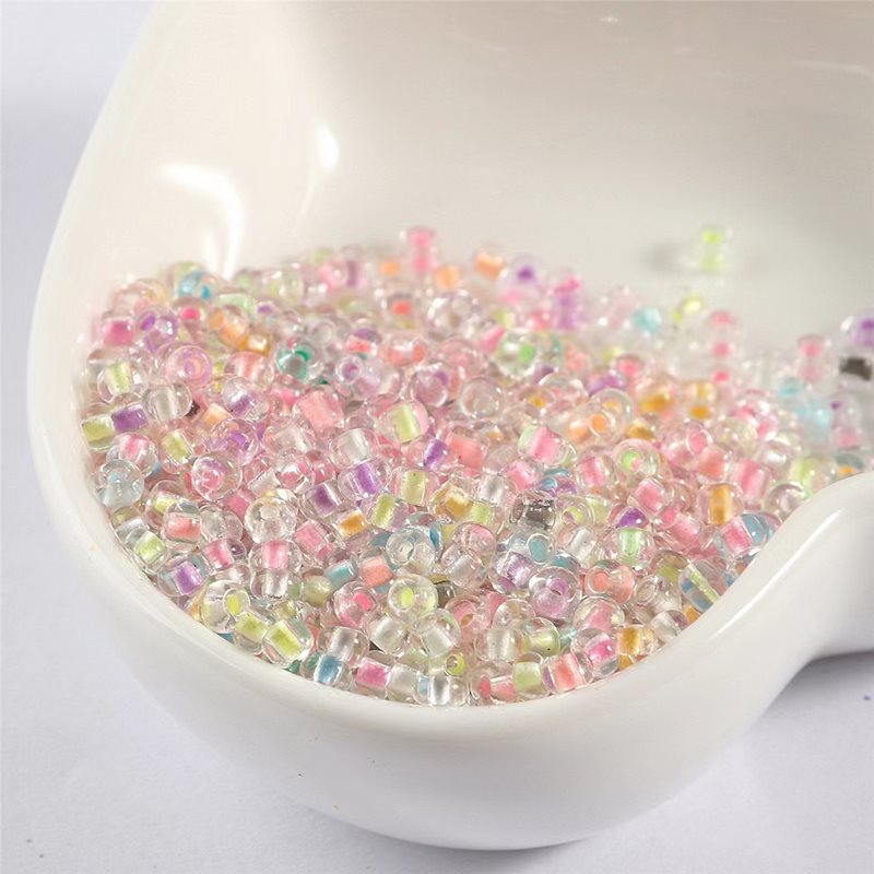 Glass Rocaille Beads Fluorescent 3mm