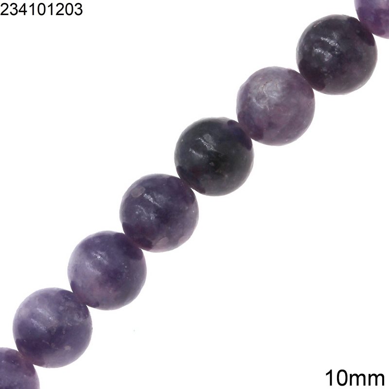 Lepidolite Round Beads 10mm