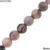 Jasper Round Beads 6mm, Pink Zebra