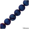 Jade Druzy Round Beads 12mm