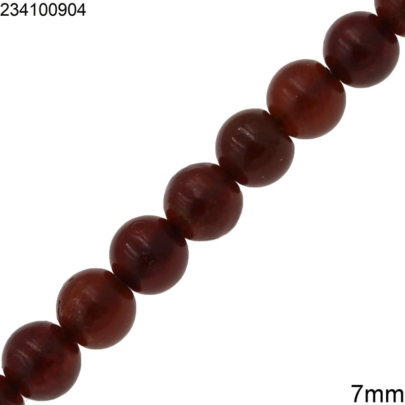 Amber Round Beads 7mm