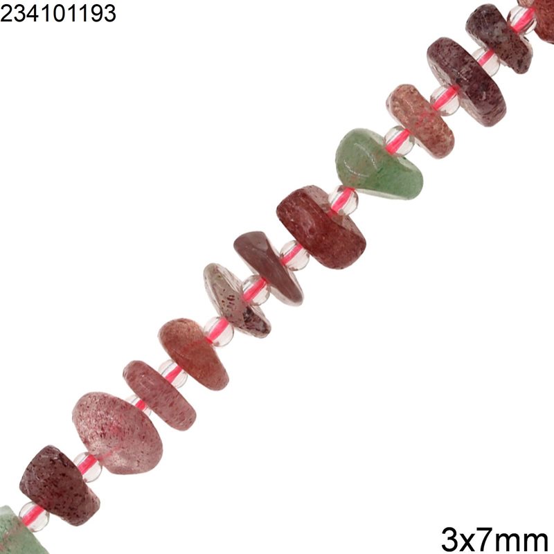 Chips Beads Strawberry 3x7mm