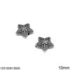 Silver 925  Bead Star with Balls 10mm