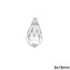 Pearshape Rhinestone Crystal 9x18mm 45151984