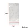 Transparent Plastic Packing Bag with Sticker 5x10cm, 331 pieces/100gr