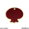 New Years Lucky Charm Pomegranate with Enamel 44x48mm