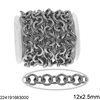Stainless Steel Round Link Chain 12x2.5mm