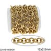 Stainless Steel Round Link Chain 12x2.5mm