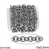 Stainless Steel Round Link Chain 12x2.5mm