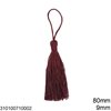 Rayon Tassel 80mm with Head Knot 9mm