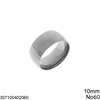 Stainless Steel Bold Ring 10mm