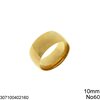Stainless Steel Bold Ring 10mm