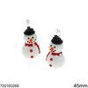 Murano Glass Pendant Snowman 45mm