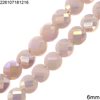 Glass Bead Faceted Disk 6mm