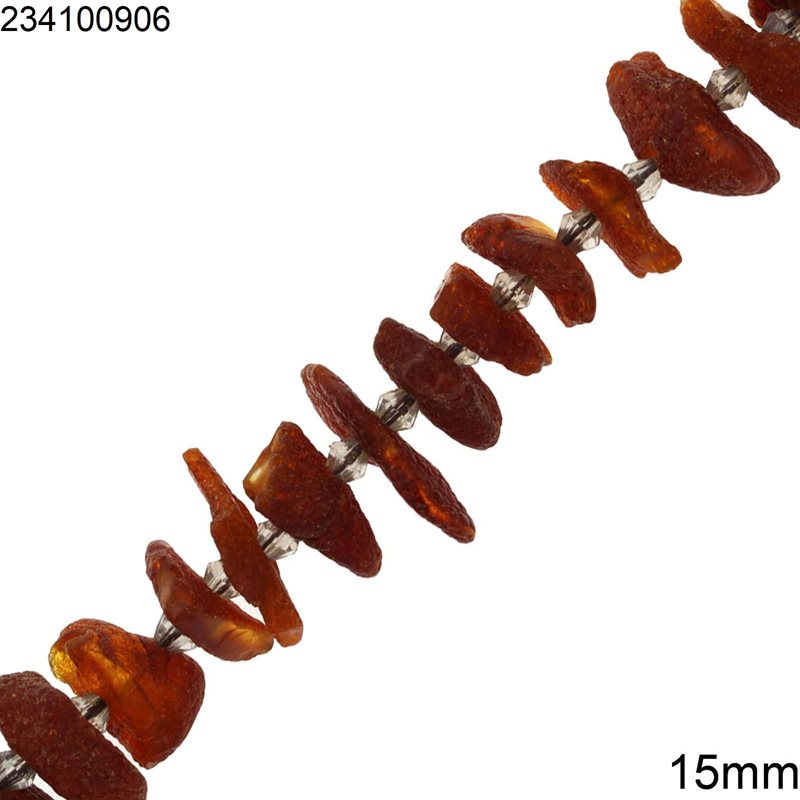 Amber Chips Beads 15mm