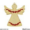 New Years Lucky Charm Angel with Enamel 59x51mm