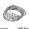 Stainless Steel Memory Bracelet Round Wire 60x0.8-0.9mm