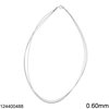 Silver 925 Necklace Shiny Cord 0.60mm