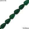 Jade Pearshaped Beads 7x10mm