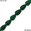 Χάνδρες Jade Δάκρυ 7x10mm