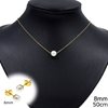 Stainless Steel Set Necklace & Earrings with Pearl