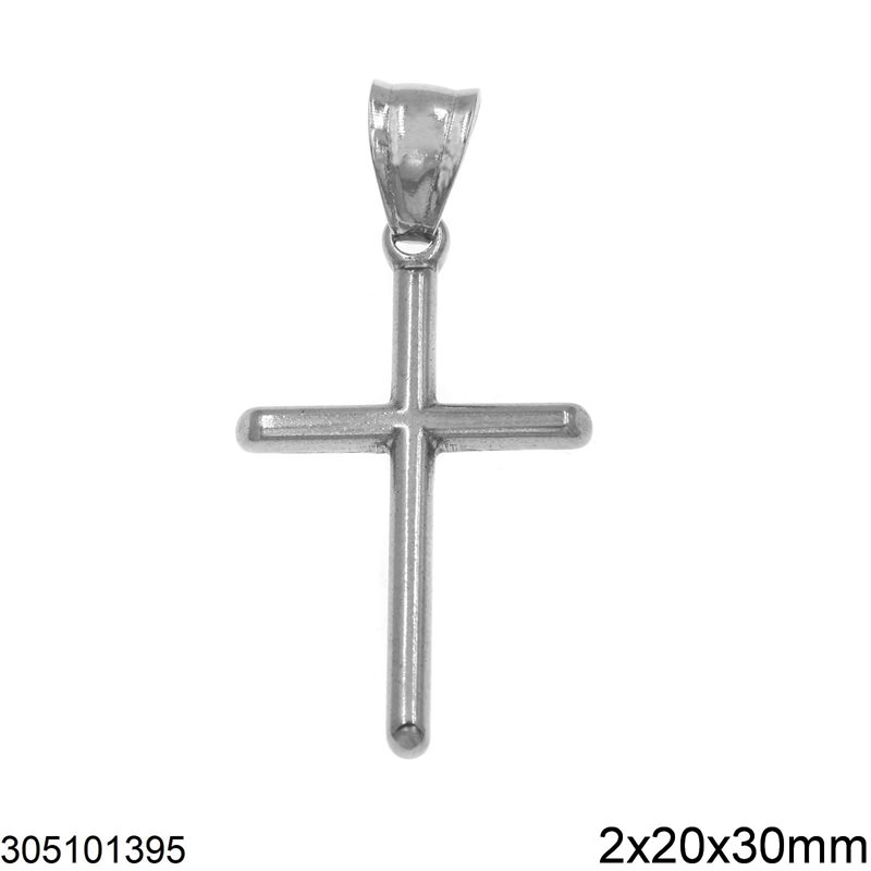 Stainless Steel Pendant Cross 22-37mm