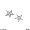 Silver 925 Hollow Star 9mm