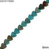 Jasper Heart Beads 6mm