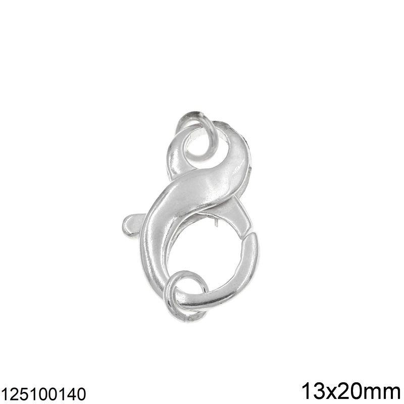 Silver 925 Lobster Claw Clasp 13x20mm