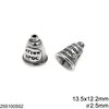 Casting Cap "Agion Oros" 13.5x12.2mm with Hole 2.5mm