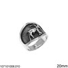 Silver Ring with Zodiac Sign 20mm