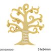 Casting Lucky Charm Tree of Life with Wishes 61x54mm