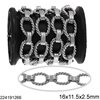 Stainless Steel Twisted Oval Link Chain 16x11.5x2.5mm