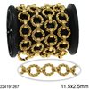 Stainless Steel Twisted Round Link Chain 11.5x2.5mm