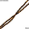 Tiger Eye Faceted Beads 3mm